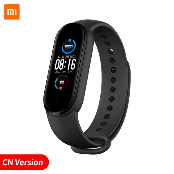 Xiaomi Mi Band 5 Smart Bracelet 1.1" Heart Rate Fitness Tracker Bluetooth 5.0 Waterproof Miband5