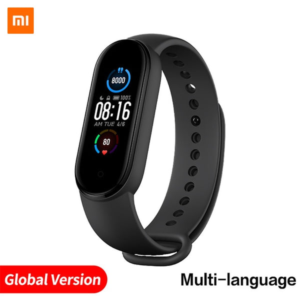 Xiaomi Mi Band 5 Smart Bracelet 1.1" Heart Rate Fitness Tracker Bluetooth 5.0 Waterproof Miband5