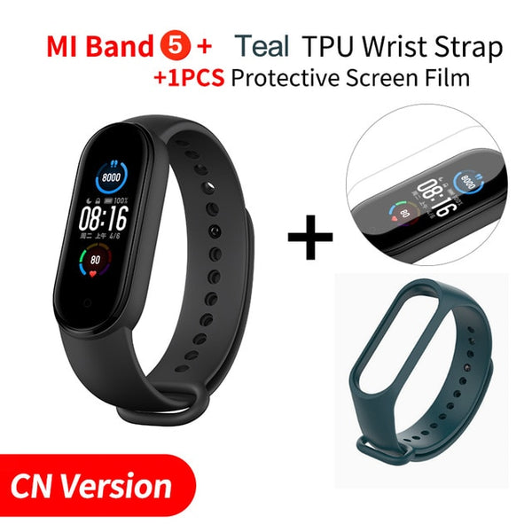 Xiaomi Mi Band 5 Smart Bracelet 1.1" Heart Rate Fitness Tracker Bluetooth 5.0 Waterproof Miband5