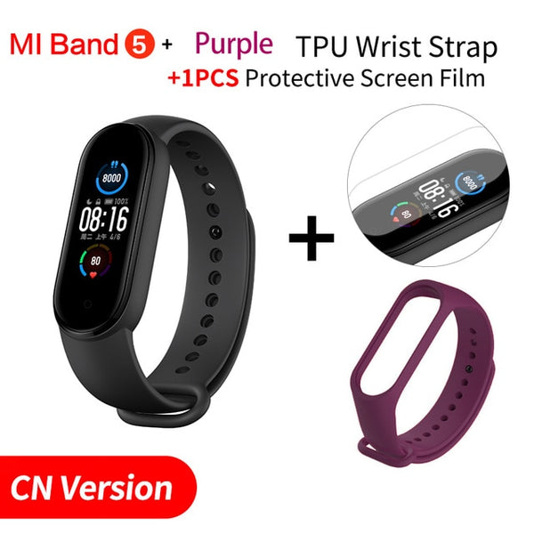 Xiaomi Mi Band 5 Smart Bracelet 1.1" Heart Rate Fitness Tracker Bluetooth 5.0 Waterproof Miband5