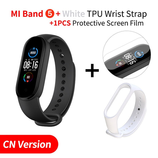 Xiaomi Mi Band 5 Smart Bracelet 1.1" Heart Rate Fitness Tracker Bluetooth 5.0 Waterproof Miband5