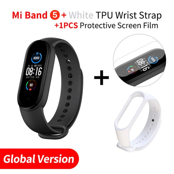 Xiaomi Mi Band 5 Smart Bracelet 1.1" Heart Rate Fitness Tracker Bluetooth 5.0 Waterproof Miband5