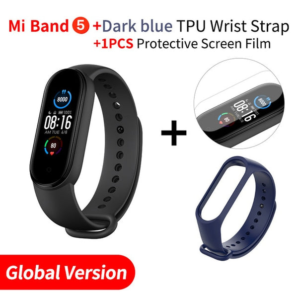 Xiaomi Mi Band 5 Smart Bracelet 1.1" Heart Rate Fitness Tracker Bluetooth 5.0 Waterproof Miband5