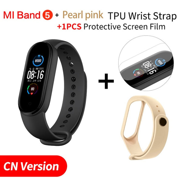 Xiaomi Mi Band 5 Smart Bracelet 1.1" Heart Rate Fitness Tracker Bluetooth 5.0 Waterproof Miband5