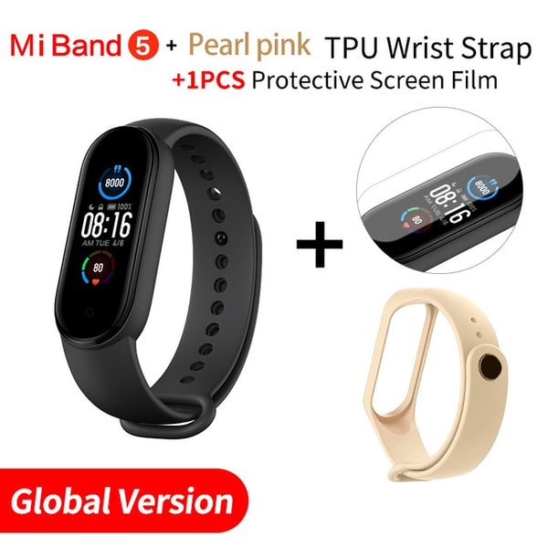 Xiaomi Mi Band 5 Smart Bracelet 1.1" Heart Rate Fitness Tracker Bluetooth 5.0 Waterproof Miband5