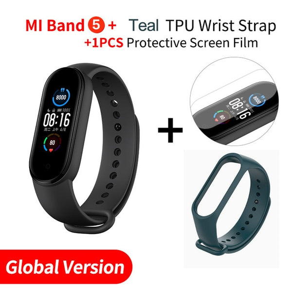 Xiaomi Mi Band 5 Smart Bracelet 1.1" Heart Rate Fitness Tracker Bluetooth 5.0 Waterproof Miband5